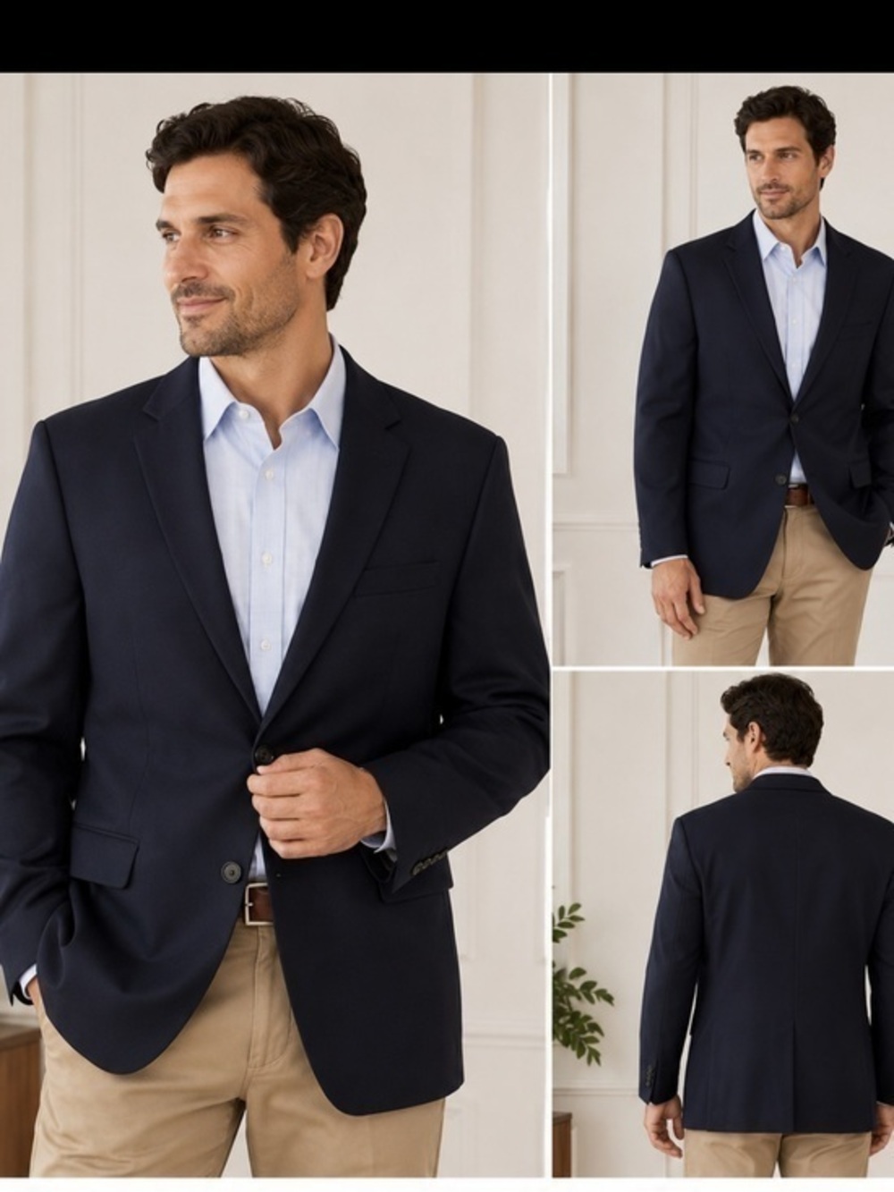 Croft & Barrow Men’s Navy Classic Fit Blazer Sport Coat Size 42R
